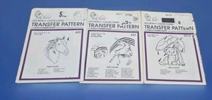 Vintage Prerry Punch Transfer Patterns Bundle Of 3