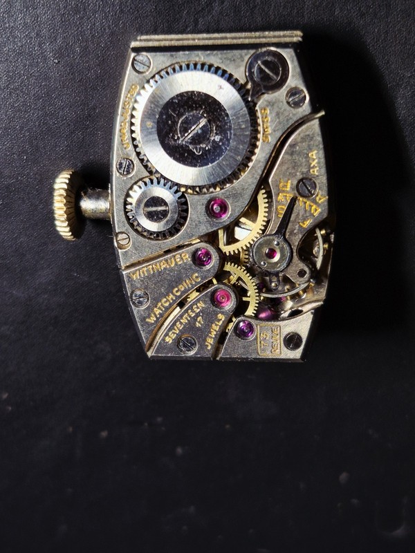 Wittnauer Revue 73 Watch Movement 17 Jewel Swiss For Parts/Repair 19mm