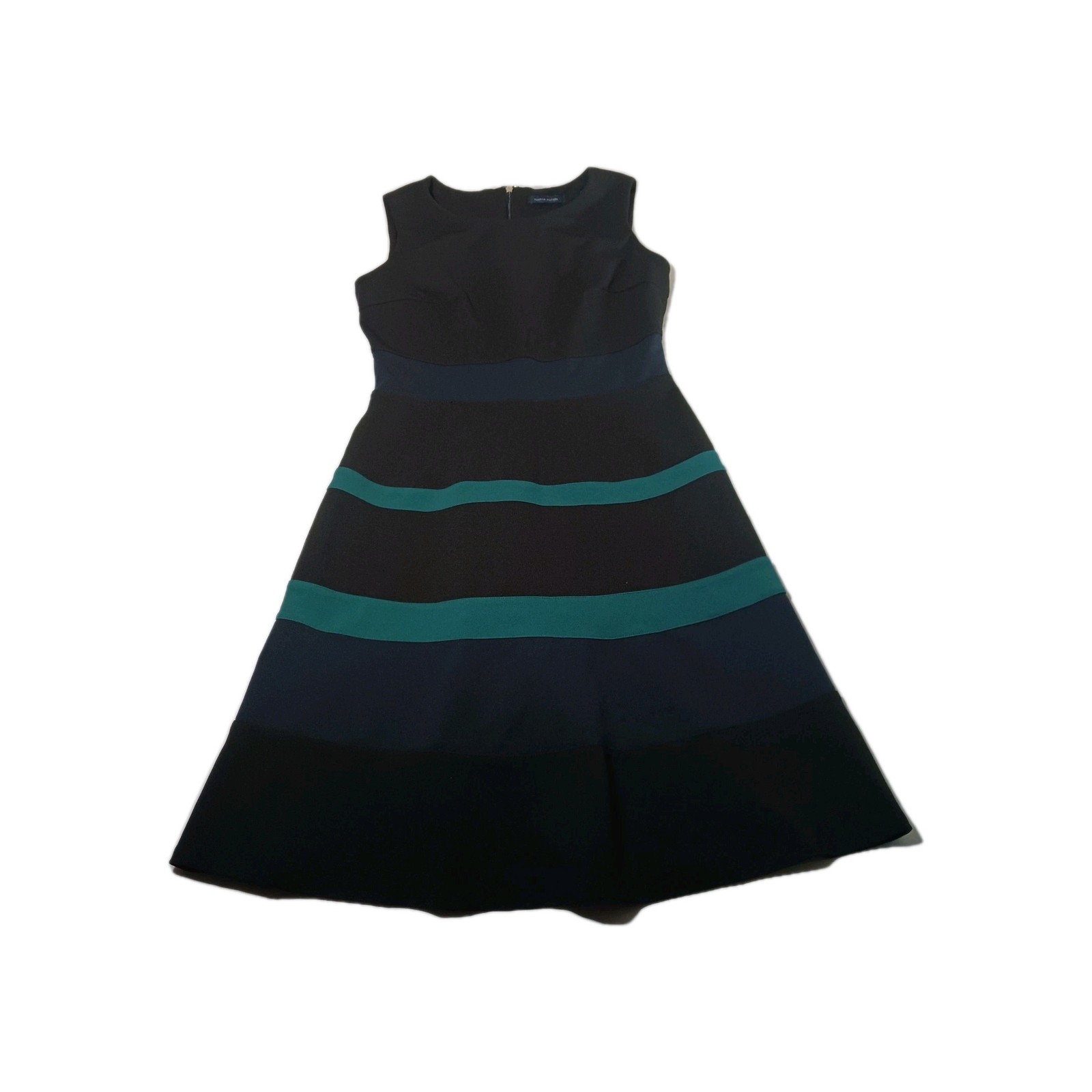 Tommy Hilfiger Women's Color Block dress in Black, Navy and Green size M