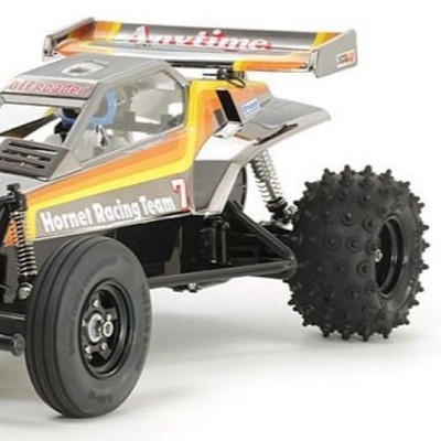 TAMIYA 1/10 SUPREME METALLIC NANGA HORNET BLACK WHEEL SET GRASSHOPPER FROG EVO