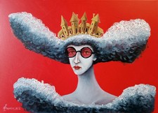 SM号】 天使候補04 油画 油彩 oil painting SM号】 天使候補04 油画