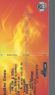 CD--BROKEN DOWN--FIRST SPIT | IMPORT
