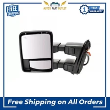 New Tow Mirror Power Folding Telescoping Heat Signal Left For 2008-12 Ford F250