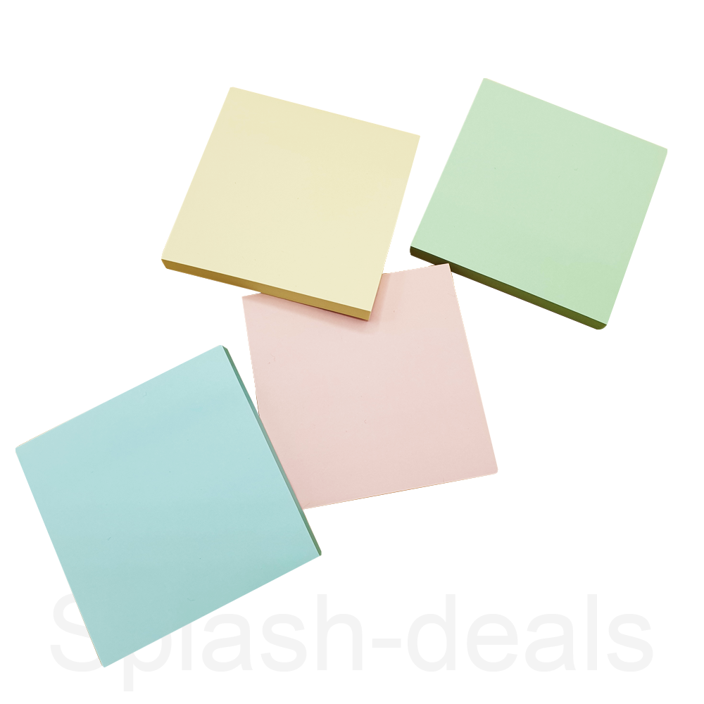 Pastel Sticky Notes Adhesive Paper Removeable Notes 76 x 76 mm Pack