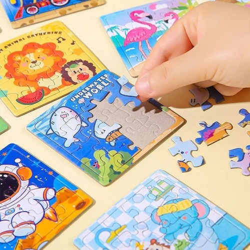 20pcs Cartoon Puzzle Animal Pattern Educational Puzzle Toys for Kids Birthday Pa - Picture 7 of 7