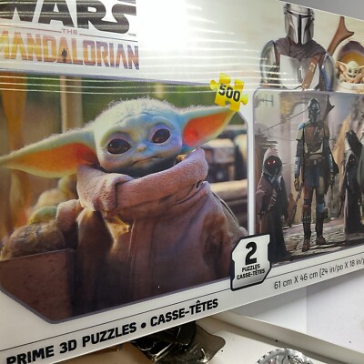 Star Wars, The Mandalorian, Prime 3D puzzles (2) puzzles. 500 Pieces Each New