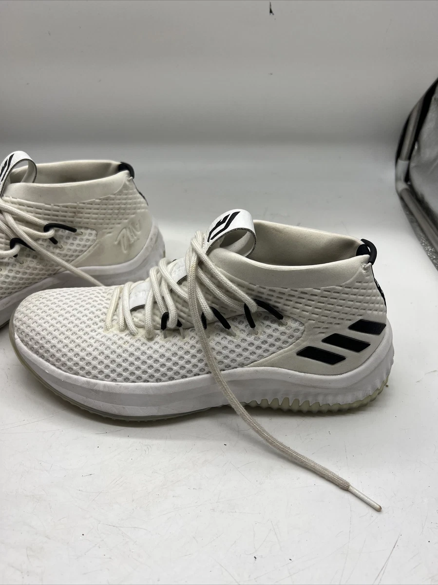 Adidas Dame 4 Signature Core White NBA Mens Sneaker Shoe Size 7.5
