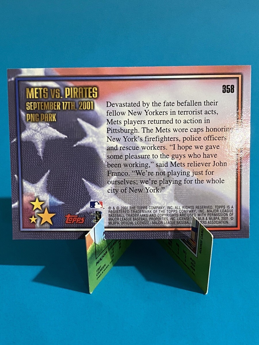2001 Topps America United We Stand #358 Mets vs Pirates Mike