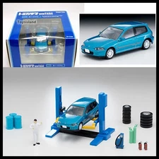 Tomica Limited Vintage NEO LV RAMA 06a Car Lift Honda Civic SiR II 1/64  Tomytec
