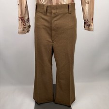 Hubbard Slacks Pants Mens 40 28 Vtg 60s 70s Wide Leg Bell Bottom Disco Polyester