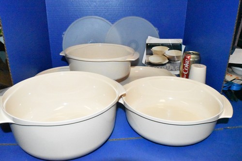 Vintage NEW 1990 Tupperware Microwave Stack Steamer Set Tupperwave + Recipe Book - 第 1/5 張圖片