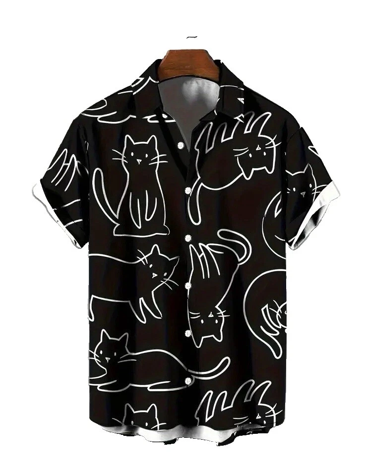 Camisas Black & White Negro para Hombres