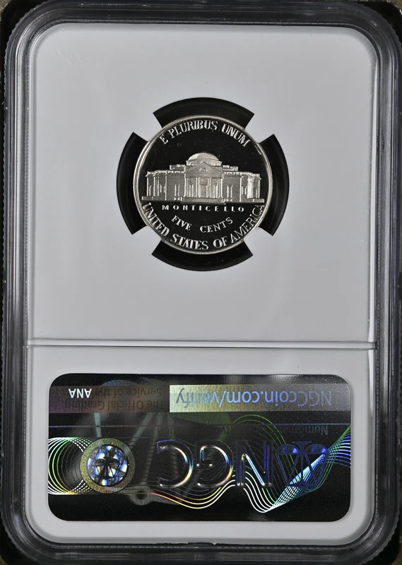 :1992-S 5C JEFFERSON NICKEL PROOF NGC PF 70 ULTRA CAMEO TOP POP R3 HIGH GRADES - Image 2 of 2