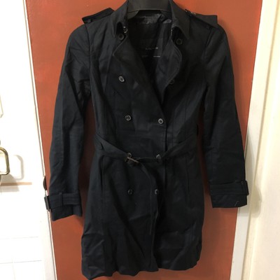 zara black trench coat