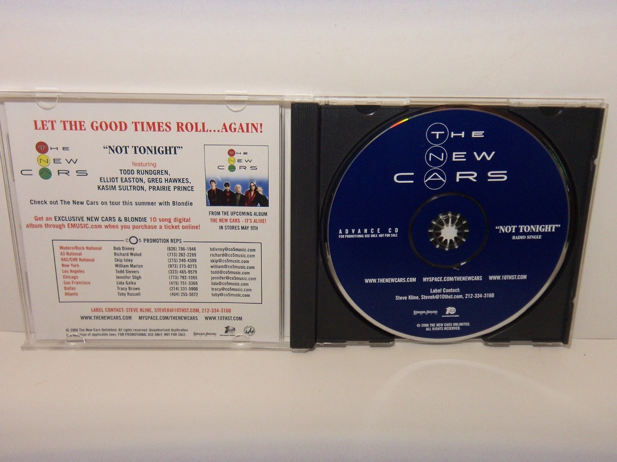 PROMO CD SINGLE - THE NEW CARS 