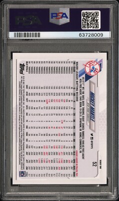 2021 Topps Series 2 Mickey Mantle #52 Super Short Print SSP PSA 10 