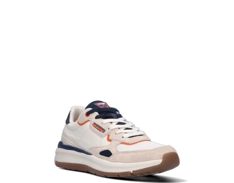 Shoes WRANGLER Man Sneakers trendy BIANCO Fabric Natural leather