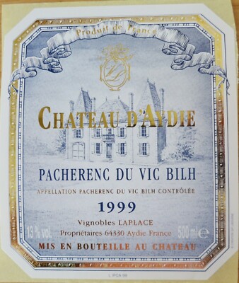 FRANCE CHATEAU D'AYDIE Pacherench Pierre Laplace SARL wine label wine labels