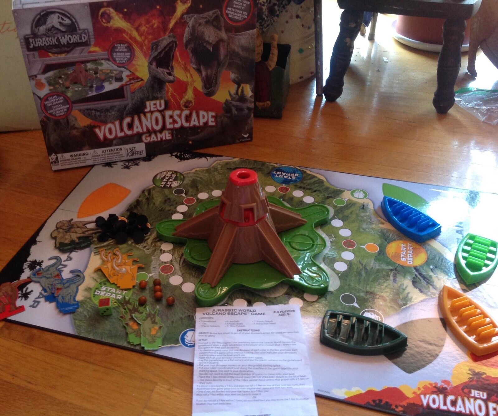 Dino Volcano Board Game - House of Marbles