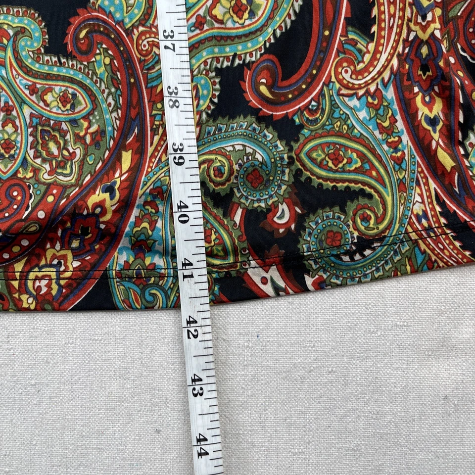 Vestido de Poesía Mujer Extra Pequeño Negro Estampado Sin Tirantes Verano Maxi Slinky Solero Foto 4 de 4