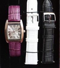 Magnum/Armbanduhr/Ladis/3 Farben Armbänder austauschbar/Geschenkbox/ Quarz/ OVP