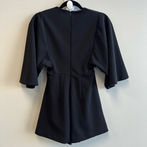 Aq/aq Aqaq Kella Plunge Black Playsuit Jumpsuit Strampler Damen US 0 UK 4 - Bild 7 von 14