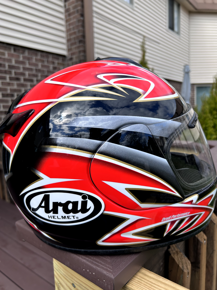 Motorcycle Helmet - Arai Drudi Performance Vector DOT Shell - XL