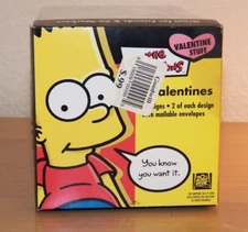 THE SIMPSONS VALENTINES 2006 NEW PAPER MAGIC GROUP (8) VALENTINES HOMER MILHOUSE