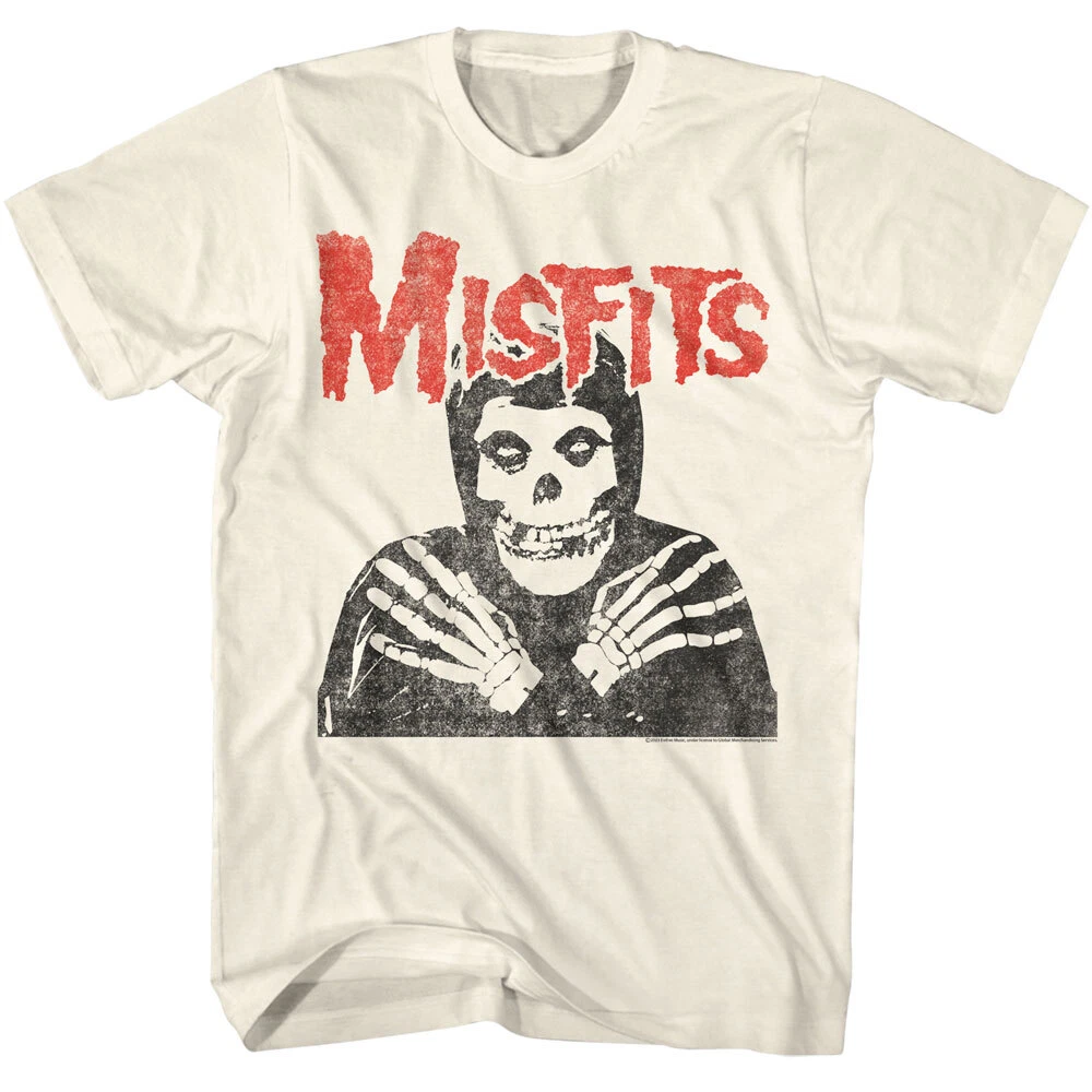 The Misfits Crimson Ghost Arms Crossed Red Logo Men s T Shirt Punk Rock Merch