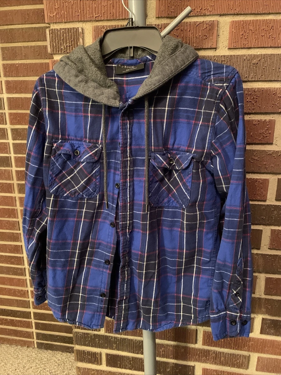 No boundaries online hooded flannel