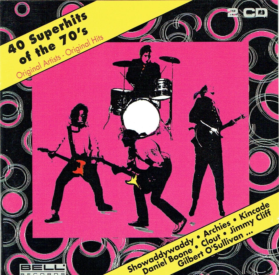 (2CDs) 40 Superhits Of The 70's - Barry Blue, Daniel Boone, Kincade, The Rattles - Bild 1 von 2