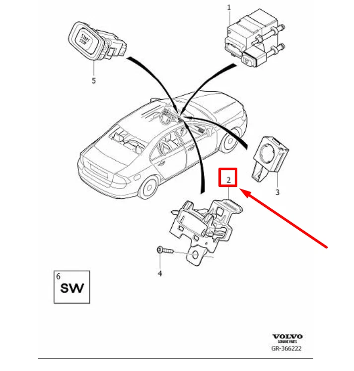 Volvo s60 2024 ignition switch replacement