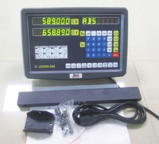 2 Axis DRO Digital Readout for Milling Lathe EDM Machine w/ 2x Linear Scale 