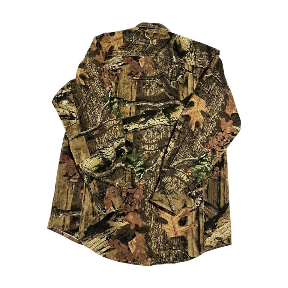 Browning Men's Break Up Infinity Camo Button Up Long Sleeve Hunting Shirt S/P - Image 2 of 4