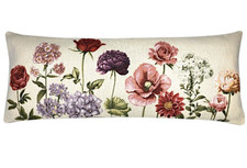 Wildflowers Embroidered Pillow Sofa Couch Cushion Long Decorative Pillow 14x35"