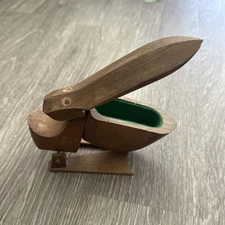Kay Bojesen Denmark Mid Century Danish Modern Wood Pelican Zoo Line Trinket Box
