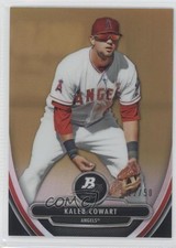 2013 Bowman Platinum Prospects Chrome Gold Refractor 12/50 Kaleb Cowart 1p5