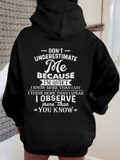 HOT-"Don't Underestimate Me" Hoodie