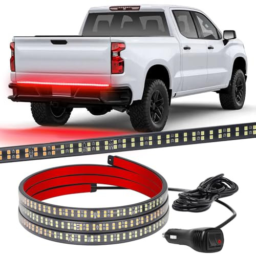 48 inch Truck Red Tailgate Emergency Lights Strip Rear Window Lights 288 LED - Picture 6 of 7