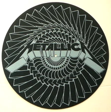 METALLICA PROMO RECORD PLAYER SLIPMAT W/ FRIDGE MAGNET Free Shipping
