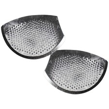 2 Pairs Silicone Bra Pads Reusable Covers Insert for Women Low Cut Tops Black