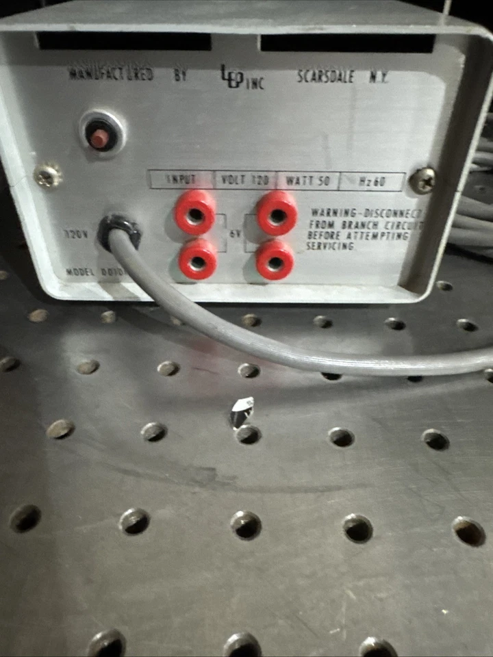 Wild Heerbrugg 001018 A 6V 40W Microscopio Lámpara Fuente de Alimentación 120V 50W Entrada Foto 3 de 3