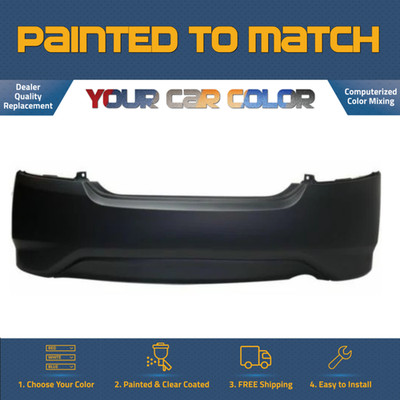 For 2015-2019 Nissan Versa Sedan Rear Bumper Painted to Match