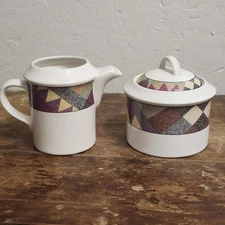 Vintage STUDIO NOVA PALM DESERT CREAMER & SUGAR Set
