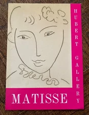 Vintage 2000 Art Gallery Exhibition Invitation: Henri Matisse Hubert Gallery