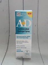 A+D Antimicrobial Hydrogel Spray with Hypochlorous Acid - Removes Germs, 4 oz