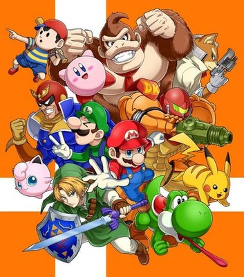 Super Smash Bros. Ultimate gaming logo style Game poster: 11 x 17 inches