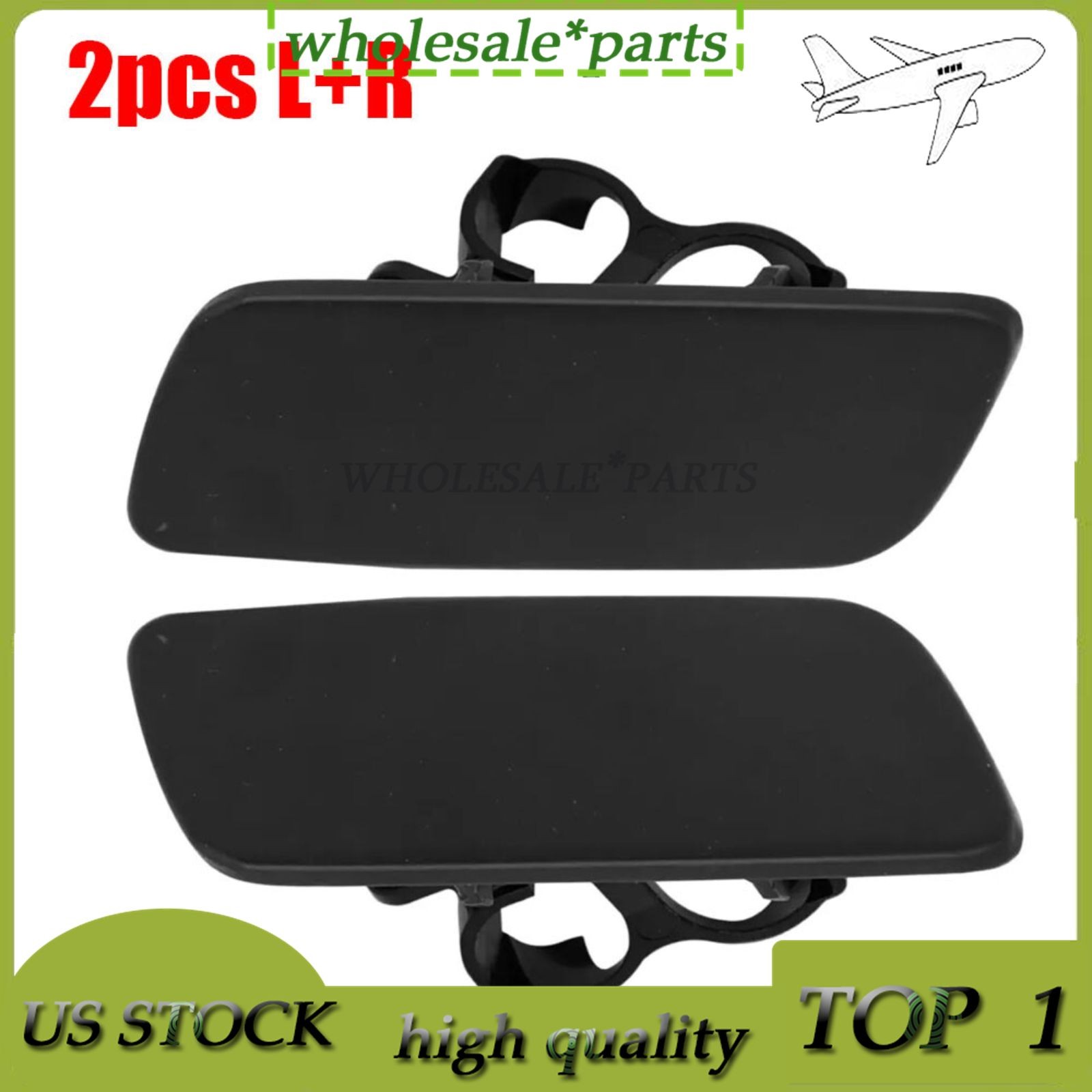 For 2010-2018 Rolls-Royce Ghost Front Left+Right Headlight Cleaning Nozzle Cover