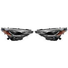 For Toyota Corolla Cross L/LE 2022 23 Headlight Left&Right Side Black LED Clear