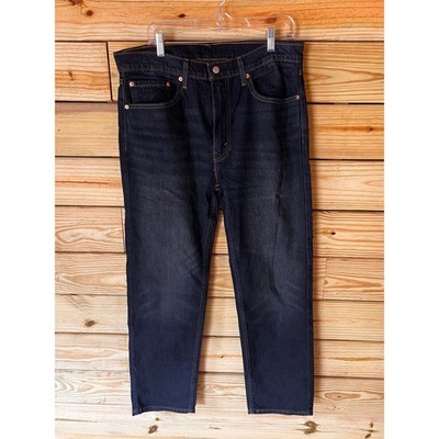 Levis 505 Regular Fit Straight Leg Mens Jeans Dark Wash Indigo W36 L32